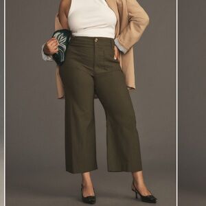 Maeve by Anthropologie Colette Cropped Wide Leg Pants